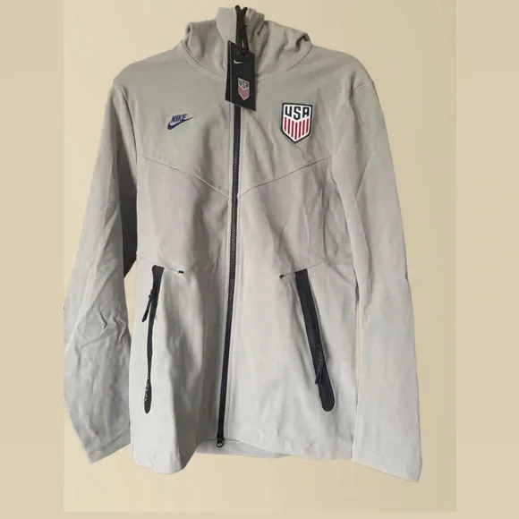 Nike Silver USMNT Tech Pack Full-Zip Hoodie NWT